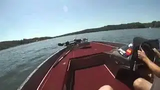 Bass Boat Jumps Wake