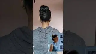 1.8M views reached this video viswasam movie Nayanthara their bun hair style #anjaliprettyhair