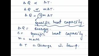 O-Levels/IGCSE Specific Heat Capacity and Specific Latent Heat