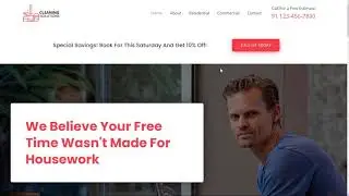 Website template Demo - Cleaning Service