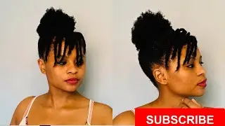 Easy Hairstyle | Twist | High Bun | Natural Hair | 4c Hair | Tutorial | South African YouTuber