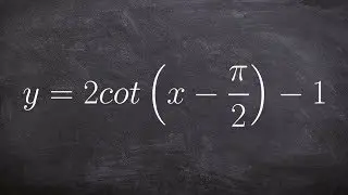 Graphing Cotangent with a Phase Shift and Vertical Translation