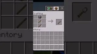 Minecraft ।। How to make Stone Shovel in mcpe ।। #shorts #mcpe #minecraft