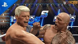 WWE 2K25 - The Rock vs Cody Rhodes