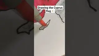 Drawing the Cyprus flag🇨🇾 on my Europe map, whats next? #map #europe #flag #cyprus #shorts