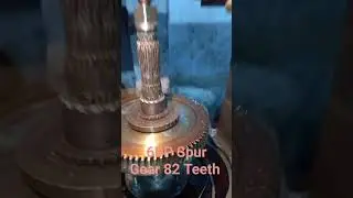 #hobbing #hobbingmachine #gearhobbing #helical 6 DP spur Gear 82 Teeth📱Daljinder singh (prop.)