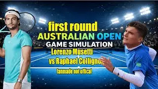 Australian Open | Lorenzo Musetti   vs Raphael Collignon  | [19 Jan 2026] | Gameplay Simulation