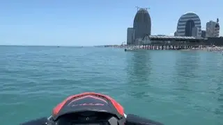 Batumi entertainment, extreme zipline, jet ski, boat