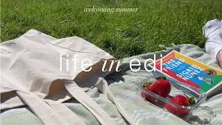 starting my summer ☀️ welcoming the new season, books & picnic in the park