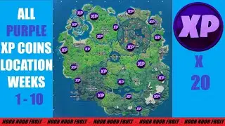 All 20 Purple XP Coins In Fortnite Chapter 2 Season 4 And How To Complete PURPLE POWER Punch Card