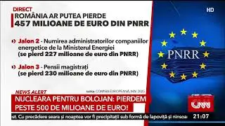 Nucleara pentru Bolojan: Pierdem aproape 500 de milioane de euro