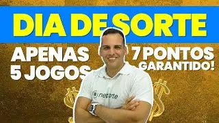 🤑Tente acertar os 7 pontos da Dia de Sorte apostando apenas 5 cart&otilde;es!
