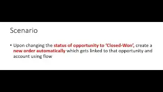 Lightning Flow - Create Order Automatically
