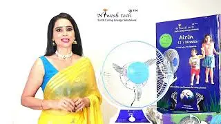 24Watts Niweshtech Solar / DC 12 Volt table fan