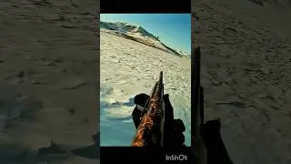 Он увидел меня &mdash; но уйти не смог ❄️🐇#hunting #rabbithunting #winterhunt #snowhunt #wildhunting
