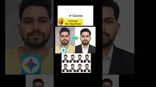 Gemini AI se Professional Passport Photo Kaise Banaye l #gemini #smartphone #editing #viral #shorts