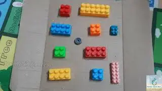 Activity at home with blocks|Colours Sizes Shapes activity at home