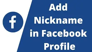 How To Add Nickname To Your Facebook Profile #facebook