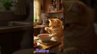 Cat makes grilled goat #cat #cooking #food #eating #grind #goat #yummy
