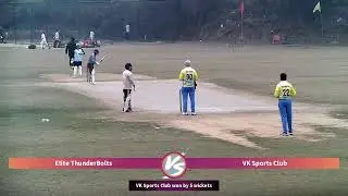 Elite ThunderBolts vs VK Sports Club | Live - Muzaffarnagar Crossline Cricket Stadium
