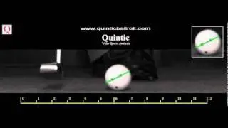 Putt analysed with Quintic Ball Roll Software