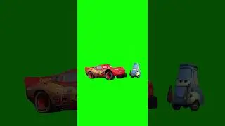 Lightning McQueen Tire Change meme - Green Screen - Cars