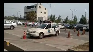 Excellent driving skills by Police