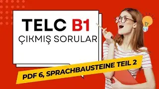 TELC B1 SINAVI, PDF 6 SPRACHBAUSTEINE TEIL 2
