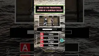 What is the traditional sword of a Samurai called? | #BrainByteIQ #Shorts #Viral #Challenge #japan