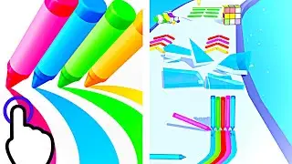 Pencil Rush 3D - Color Pencil Rush Run - All Levels iOS Android GamePlay #2
