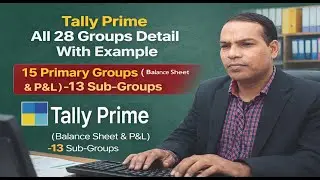 📌 Tally Prime: 28 Primary Groups & Sub-Groups Explained in Hindi with Examples | Tally for beginners