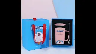 Special Gift Box Blue Pink Mug