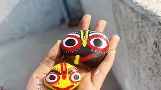 beautiful Face Painting ideas for &ldquo;Hare Krishna&rdquo; theme 💛🦚✨