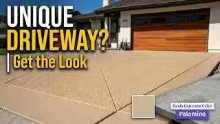 How to do a new concrete driveway with some color