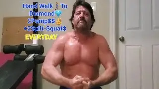 Hand Walk🚶&zwj;♂️To Diamond💎2Pump$$✌️ x50 +2Split-Squat$ x50 Everyday