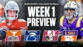 College Football Week 1 Preview: Texas-Ohio State, LSU-Clemson, & Bama-FSU Headline | Best Bets 🏈