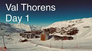 Val thorens day 1. Un-edited. Tete Ronde. Col de l’audzin. Plein Sud.