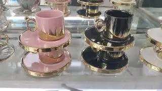 Imported Gold plated Cup & Saucer latest Collection