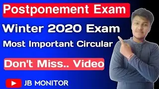 New Circular 19/05/2021 |Winter 2020 Exam News | Online Exam Postponed | GTU Latest Exam News