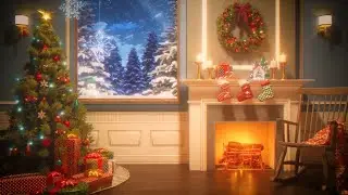Animated vTuber Background : Cozy Christmas Inside