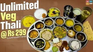 Unlimited Veg Thali @ Rs299 |  Rajdhani Restaurant Thali Hyderabad | Rajasthani Veg Thali Hyderabad