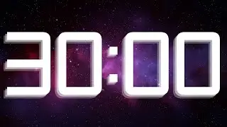 30 Minute Galaxy Themed Timer with Sci Fi Sound Effect