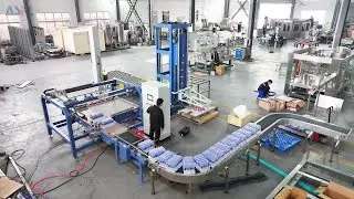 HTMD-25 Series Palletizing Machine Test | Full-Automatic Packaging & Wrapping Line
