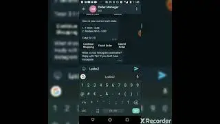 Telegram chat bot - Order manager