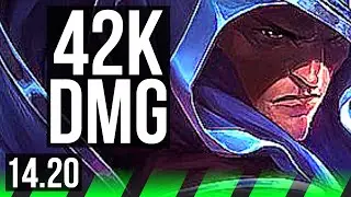 TALON vs MASTER YI (JGL) | 8 solo kills, 900+ games, Godlike, 42k DMG | EUW Master | 14.20