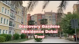 DISCOVERY GARDENS DUBAI Residence STREET 8 Walk Tour Jebel Ali DUBAI UAE