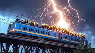 Dangerous IDIOTS Trigger Power Line Explosion | Massive Damage Caught on Camera!