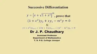 y= [x+√ (1+x^2)] ^m, prove that  (1+x^2) y_(n+2 )+ (2n+1)xy_(n+1) +(n^2-m^2)y_n=0
