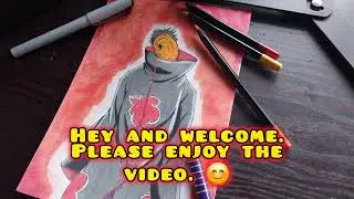 Obito Uchiha. Naruto Shippuden. Obito drawing. Akatsuki. Uchiha drawing.