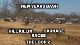NEW YEARS BASH AT THE LOOP 2 GETS WILD! HILL KILLIN, KNOCK OUT RACES, CARNAGE!
